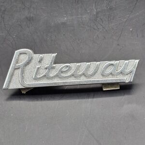 Vintage Riteway Auto Emblem Logo Badge